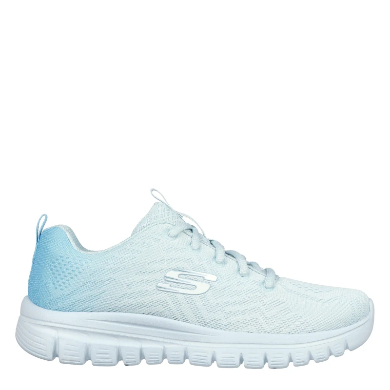 Image of Skechers Womens Graceful2.0 Slip On Trainers Light Blue female 2 (35)