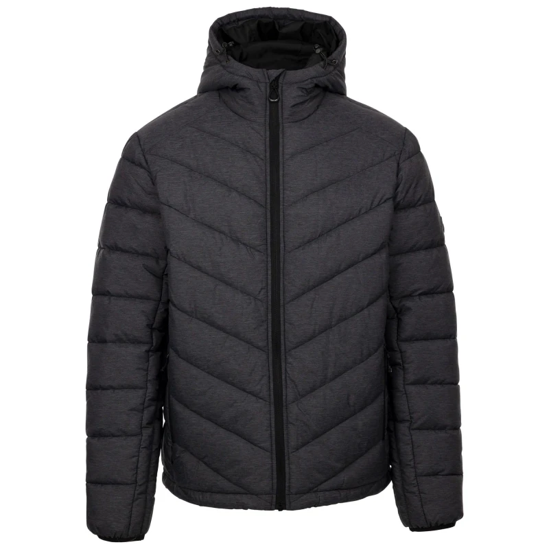 Image of Trespass Trespass Men Didmarton Padded Jacket in Dark Grey Size: Small Dark Grey S Male 5063703962711