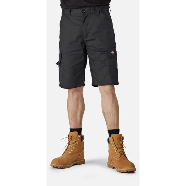Image of Dickies Mens Everyday Polycotton Buttoned Workwear Cargo Shorts 36 - Waist 36' Black ED247SH-BLKII-36