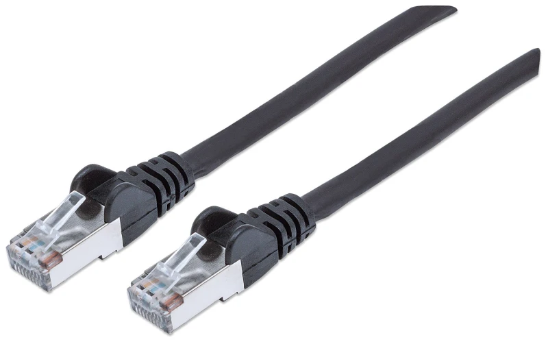 Image of Intellinet Network Patch Cable. Cat6A. 2m. Black. Copper. S/FTP. LSOH