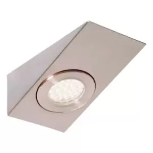 Image of Culina Lago LED Wedge Under Cabinet Light 1.5W Cool White Opal and Satin Nickel