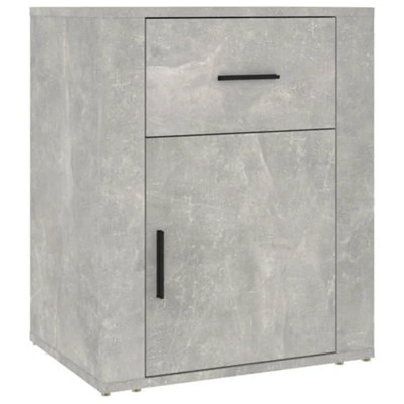 Image of vidaXL Bedside Cabinet Concrete Grey 50x36x60cm Engineered Wood, Grey 816724