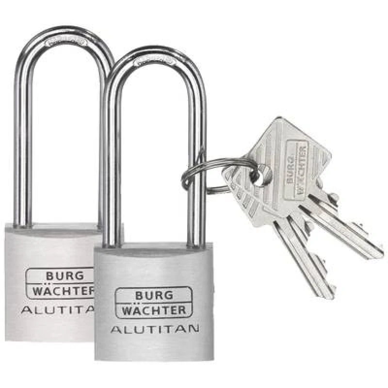 Image of Burg Waechter Burg Waechter 36141 Padlock 20.90 mm keyed-alike Aluminium Key 36141