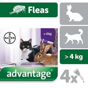 Image of Advantage Flea Treatment 80 Spot For Large Cats and Rabbits