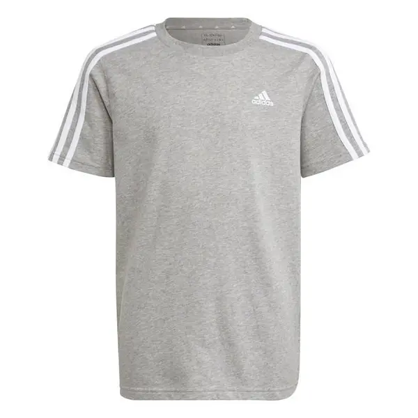 Image of adidas Stripe Essentials T-Shirt Junior - Grey 7 - 8 Years