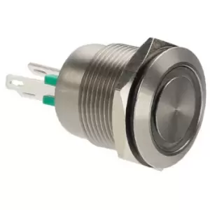 Image of ESKA Bulgin MPI002/28/GN Anti-vandal Switch SPST 24V DC 50mA Green...