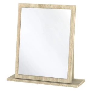 Image of Robert Dyas Barquero Ready Assembled Dressing Table Mirror - Pine