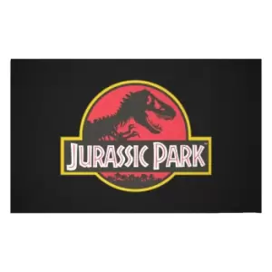 Image of Jurassic Park Logo Woven Rug - Small