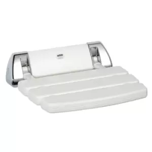 Image of Mira Shower Enclosure Seat Hinged White/Chrome - 519450