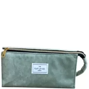 Image of The Flat Lay Co. Open Flat Box Bag - Green Velvet