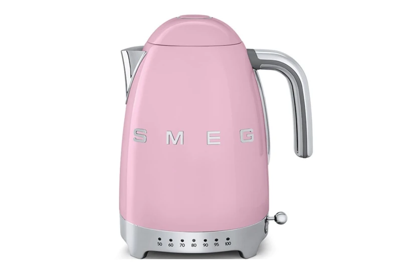 Image of Smeg Smeg Kettle & Toaster, 1.7W, 3KW, 4 Slice, Pink, 7 Temps, KLF04PKUK & TSF03PKUK Pink One Size Unisex 5056032970687