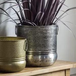 Image of 32cm Antique Nickel Planter