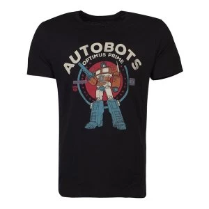 Image of Hasbro - Transformers Autobots Optimus Mens Medium T-Shirt - Black