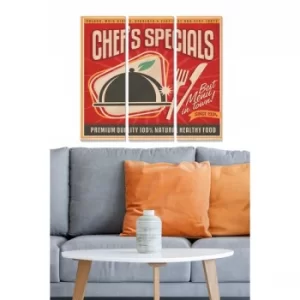 Image of MDF2985930 Multicolor Decorative MDF Painting (3 Pieces)