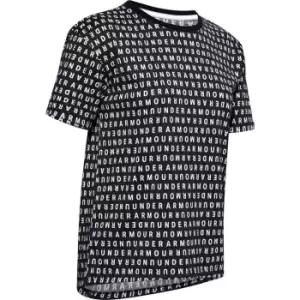 Image of Under Armour Logo Print T-Shirt - Black