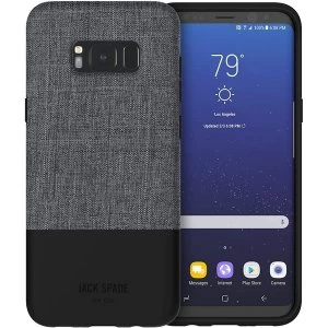 Image of Jack Spade Color-Block Case for Samsung Galaxy S8 Plus - Tech Oxford Grey/Black