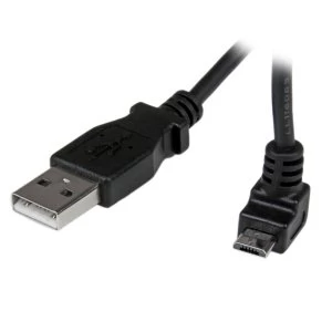 Image of 2m Micro USB Cable - A to Up Angle Micro B