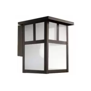 Image of Netlighting Osaka 1 Light Outdoor Wall Lantern Rusty Brown