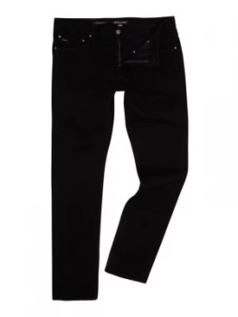 Image of Mens Michael Kors Slim Fit Black Jeans Black