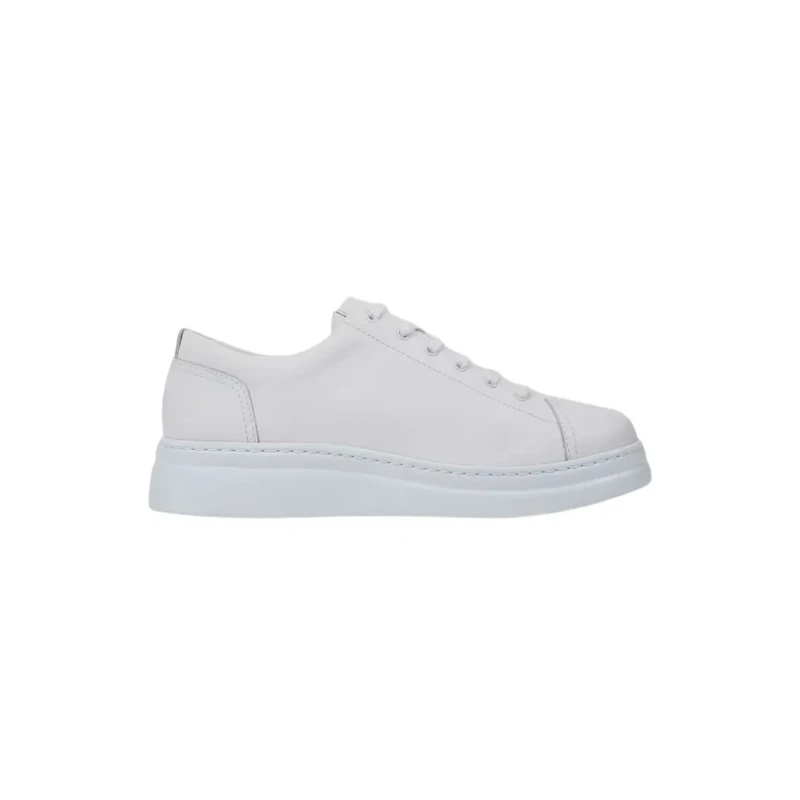 Image of Camper Runner Up K200508 Leather Womens Low Top Trainers - White Natural - Size:UK 7
