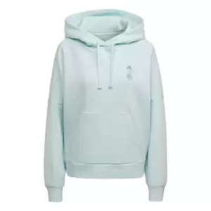 Image of adidas Germany Travel Hoodie Womens - Ice Mint / Shock Mint / Hazy E