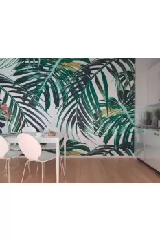 Image of Tropical Leaves Wall Mural