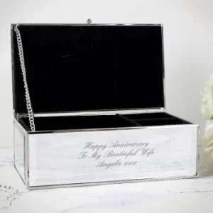 Image of Personalised Mirrored Jewellery Box