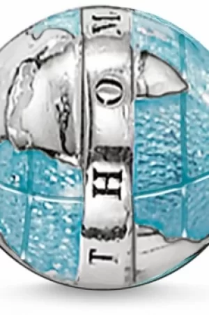 Image of Ladies Thomas Sabo Sterling Silver Karma Beads Wonderful World Bead K0036-007-1