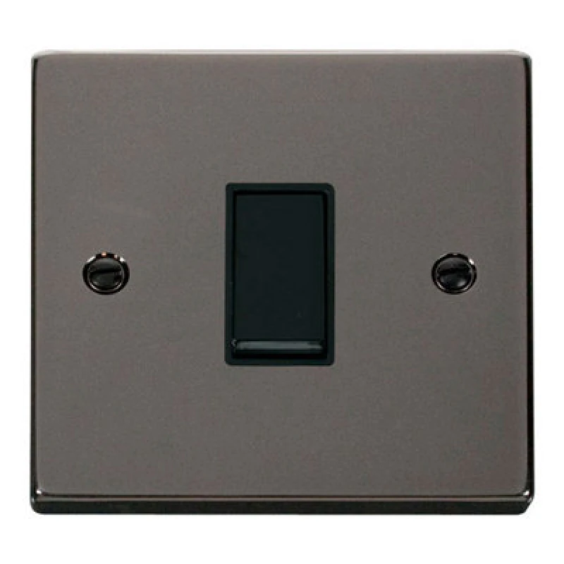 Image of SE Home Black Nickel 10A 1 Gang 2 Way Light Switch Black