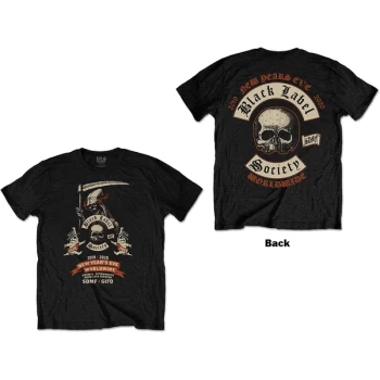 Image of Black Label Society - New Years Eve Unisex Medium T-Shirt - Black