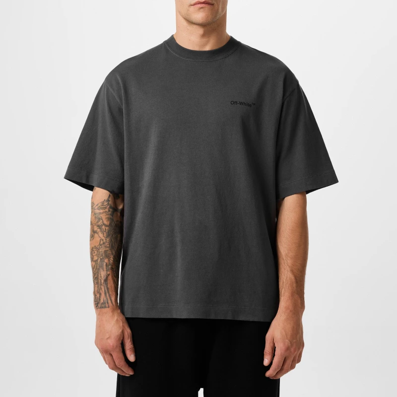 Image of Off White Mens Skate Short Sleeve T-Shirt Black male XXS