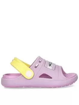 Image of Tommy Hilfiger Girls Comfy Sandal - Lilac Size 7 Younger