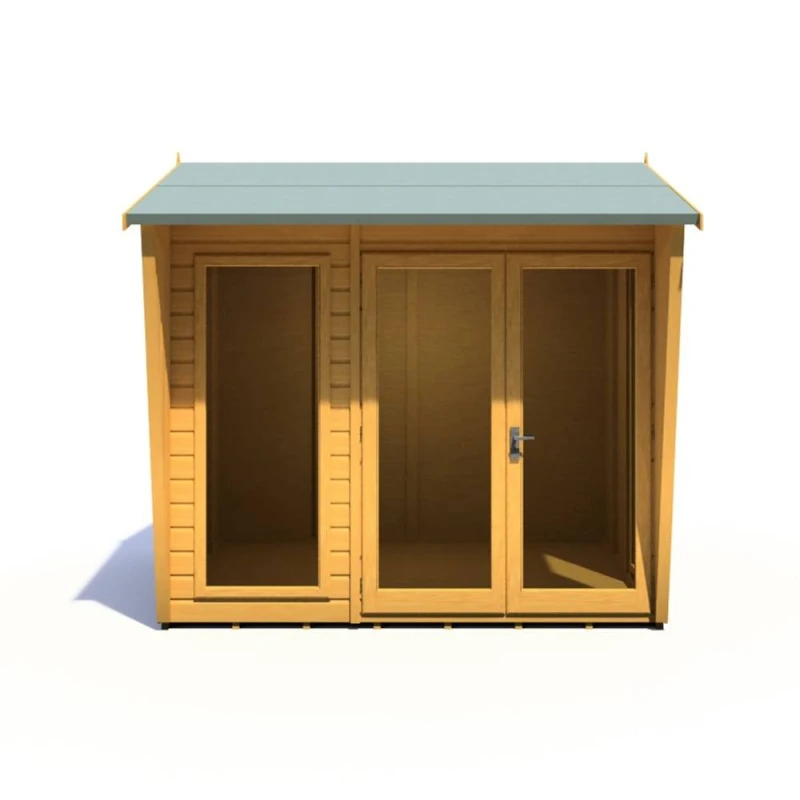 Image of Shires Burghclere 8 x 6 Feet Summerhouse - L233.5 x W251.4 x H230.7cm in Light Brown Light Brown Unisex