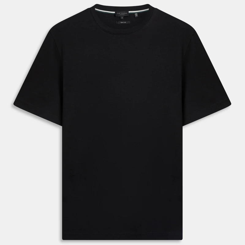Image of Ted Baker SS Slim Soft Touch Tee Black male XS (1)