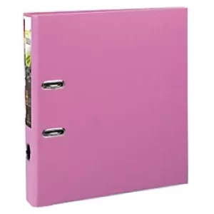 Image of Prem'touch Lever Arch File A4+ PP S50mm, 2 Rings, Pink, Pack of 10