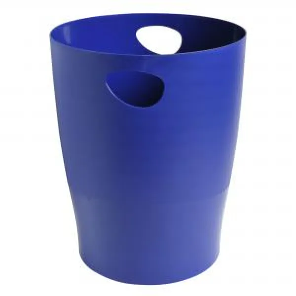Image of Exacompta Bee Blue Ecobin Waste Paper Bin - Navy Blue - New