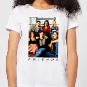 Image of Friends Group Photo Womens T-Shirt - White - 4XL