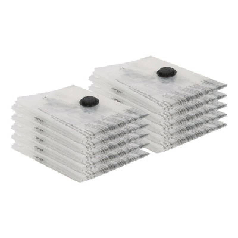 Image of Harbour Housewares 10X Vacuum Storage Bags - M (50 X 70Cm) - Reusable Clothes Suction Space Saver Organiser Zip Lock Luggage Bag