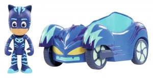 Image of PJ Masks Cat Boy Figure and Vehicle