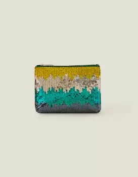Image of Accessorize Womens Ombre Sequin Pouch