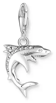 Image of Thomas Sabo 1885-643-14 Charm Club Shark Silver Stones Jewellery