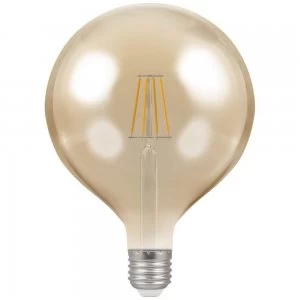 Image of Crompton LED Globe G125 ES E27 Filament Antique 7.5W Dimmable - Extra Warm White