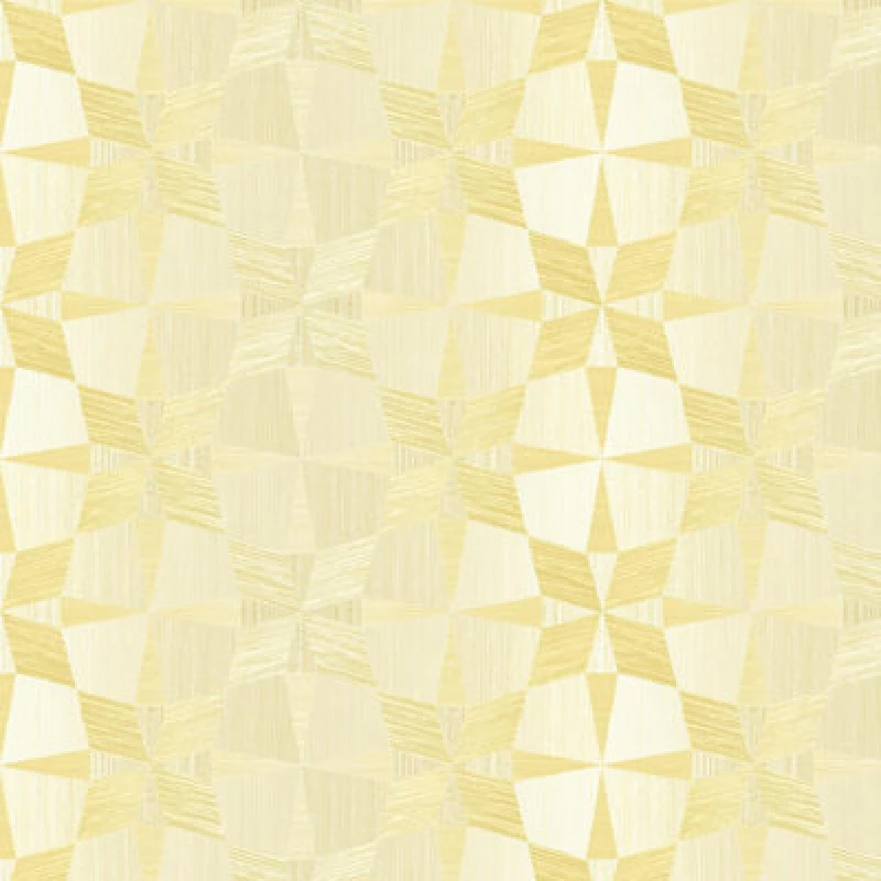Image of Yes-Online Wallquest Villa Apex Geometric Ochre Wallpaper Acrylic Coated Feature Wall