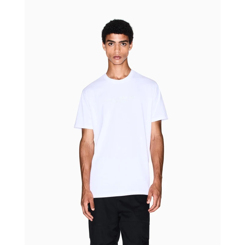 Image of Armani Exchange Mens T-Shirt - White Male L