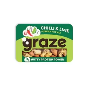 Image of Graze Punchy Protein Power Chilli and Lime Punnet 41g (Pack of 9) 2628