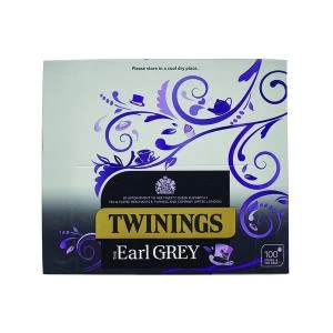 Image of Twinings Earl Grey Fine High Quality Aromatic Tea Bags Box of 100 Tea