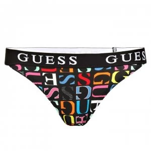 Image of Guess Logo Thong - F76E Navy
