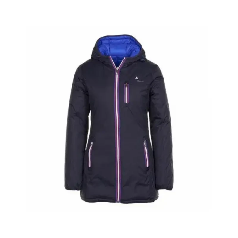 Image of Peak Mountain Long reversible womens coat Peak Mountain Awill Bleu Female M
