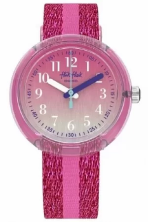 Image of Flik Flak Pink Sparkle Watch ZFPNP053