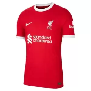 Image of Nike Liverpool Authentic Home Shirt 2023 2024 Adults - Red